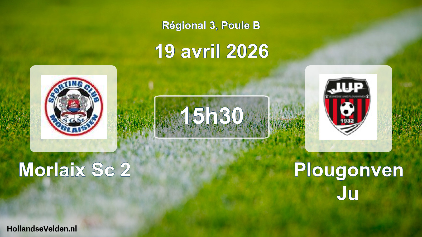 Scheduled Match: Morlaix Sc 2 - Plougonven Ju (19 April 2026)