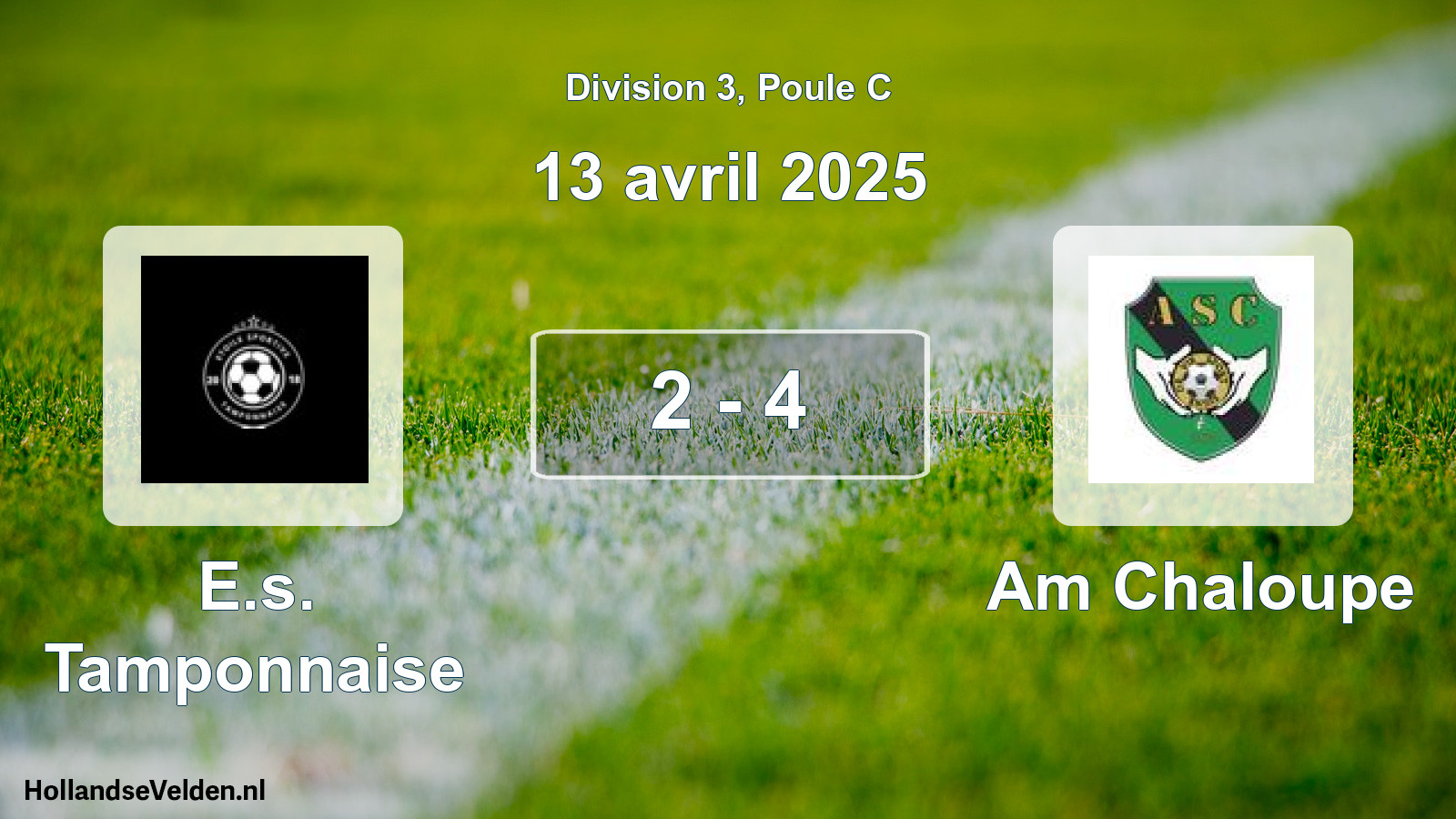 Total number of matches played: E.s. Tamponnaise - Am Chaloupe 2 - 4 (13 April 2025)