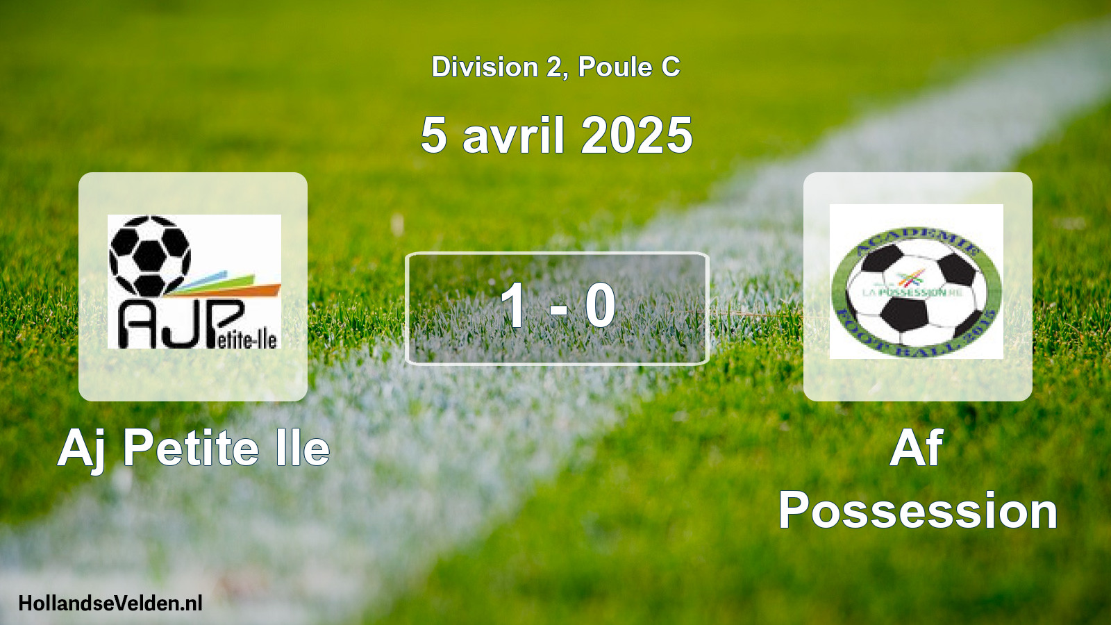 Total number of matches played: Aj Petite Ile - Af Possession 1 - 0 (5 April 2025)