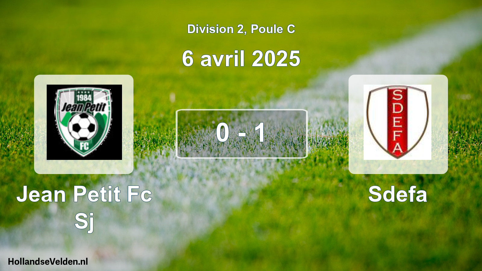 Total number of matches played: Jean Petit Fc Sj - Sdefa 0 - 1 (6 April 2025)