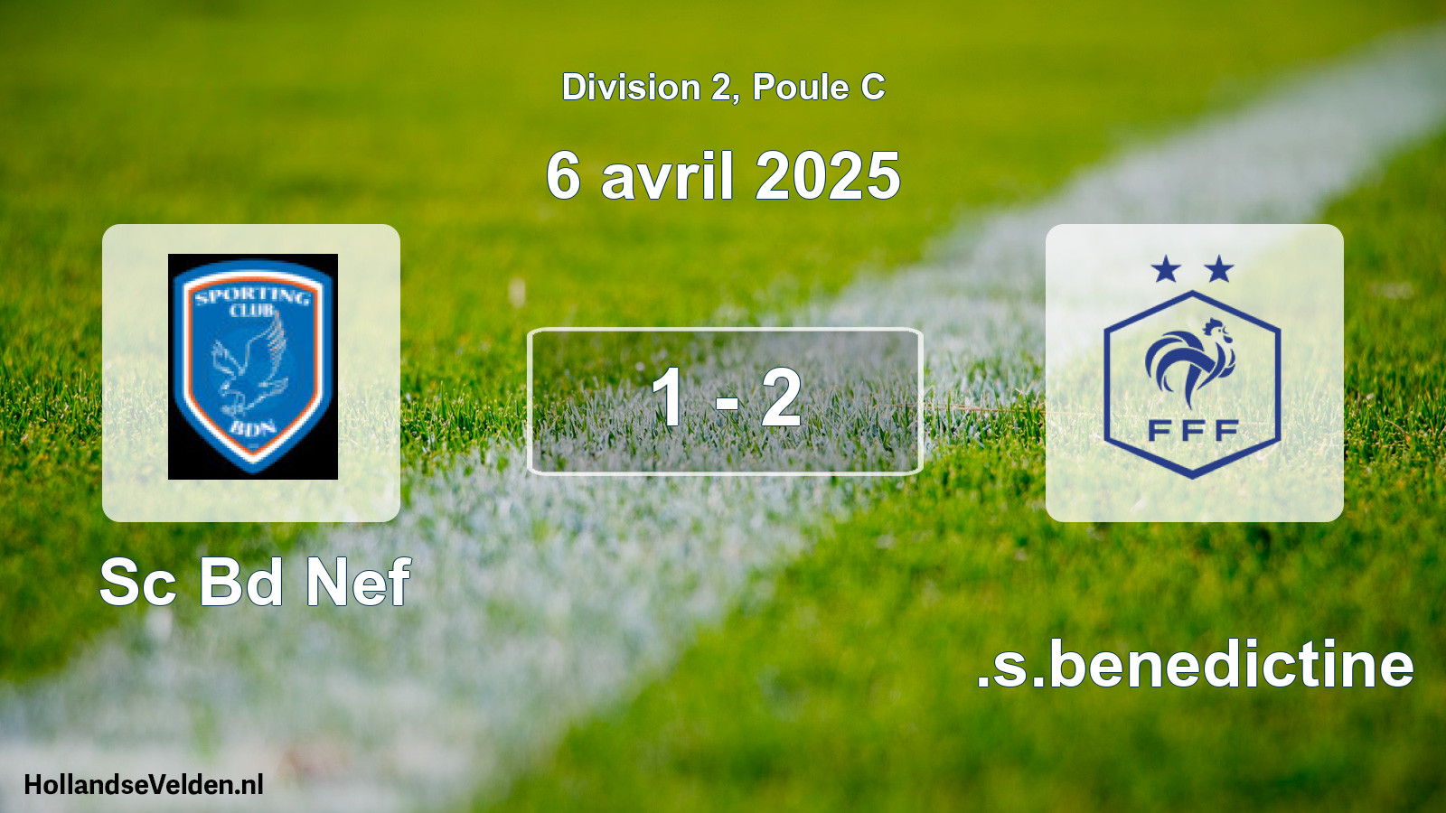 Gespeelde wedstrijd: Sc Bd Nef - U.s.benedictine 1 - 2 (6 april 2025)