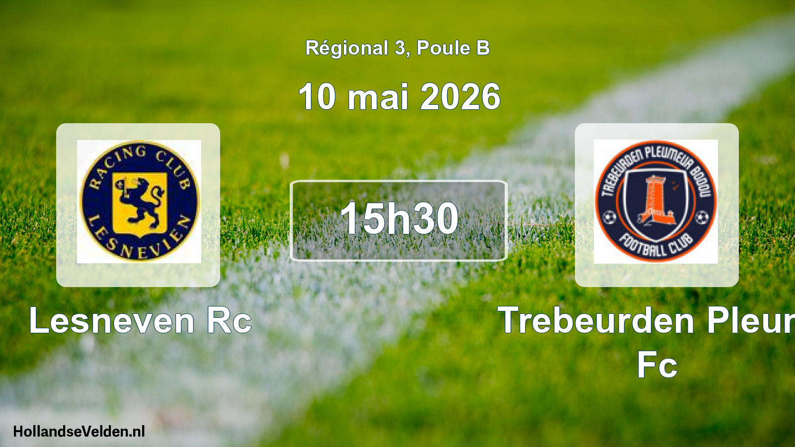 Scheduled Match: Lesneven Rc - Trebeurden Pleum Fc (10 May 2026)