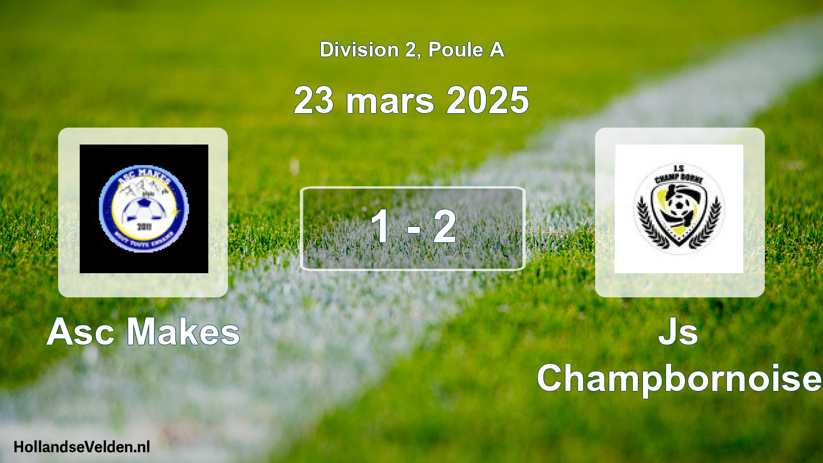 Match joué: Asc Makes - Js Champbornoise 1 - 2 (23 mars 2025)