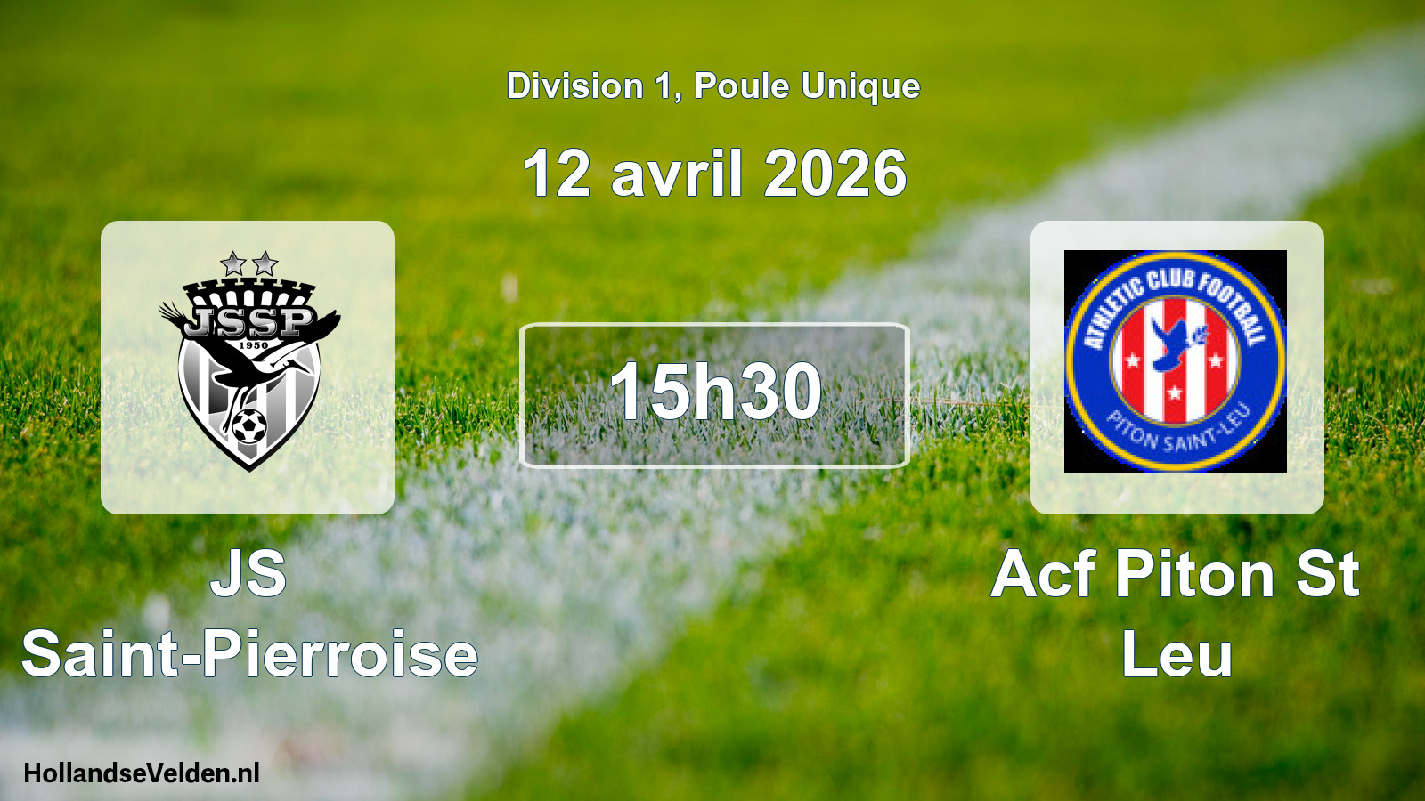 Scheduled Match: JS Saint-Pierroise - Acf Piton St Leu (12 April 2026)