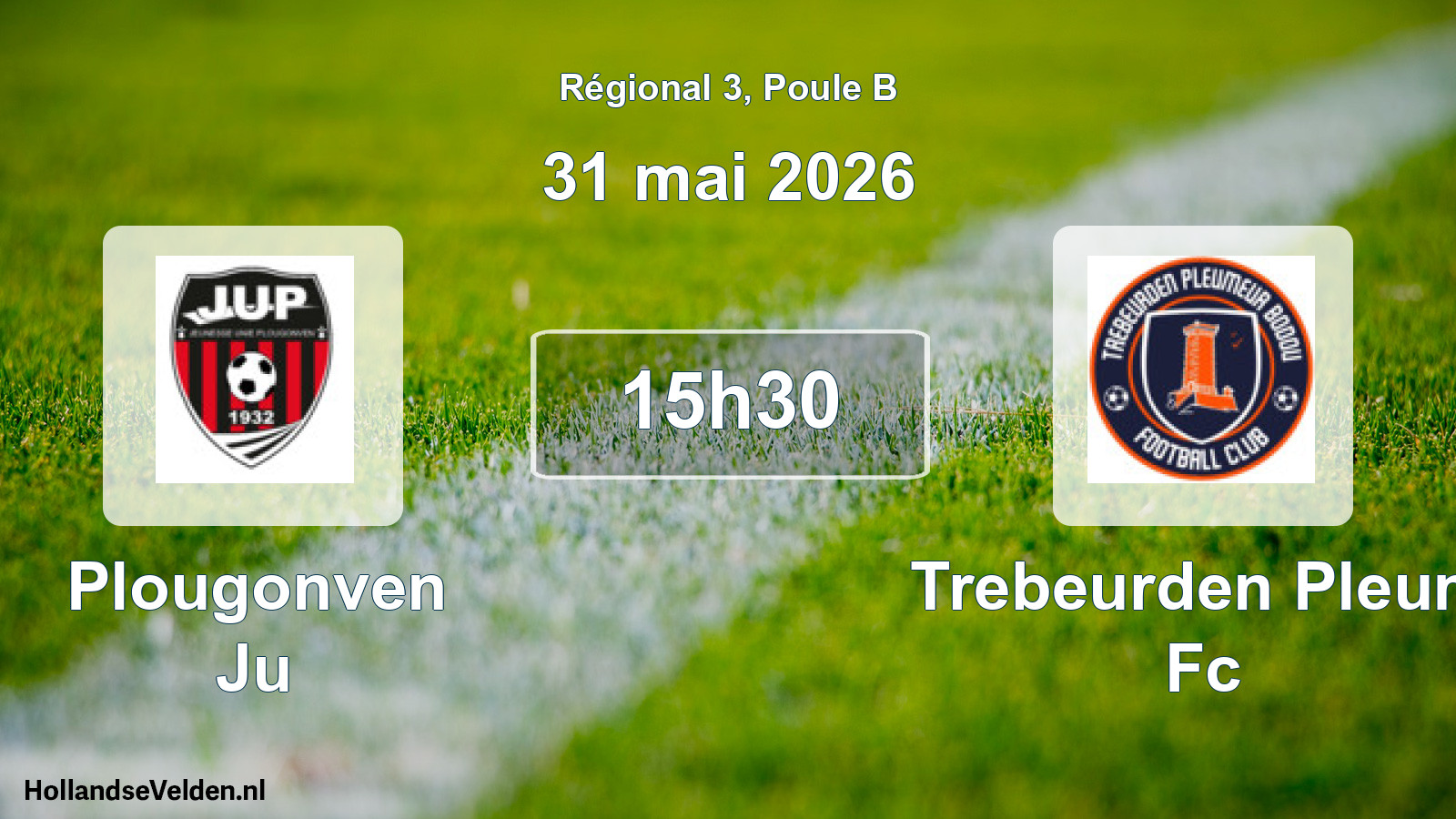 Geplande wedstrijd: Plougonven Ju - Trebeurden Pleum Fc (31 mai 2026)