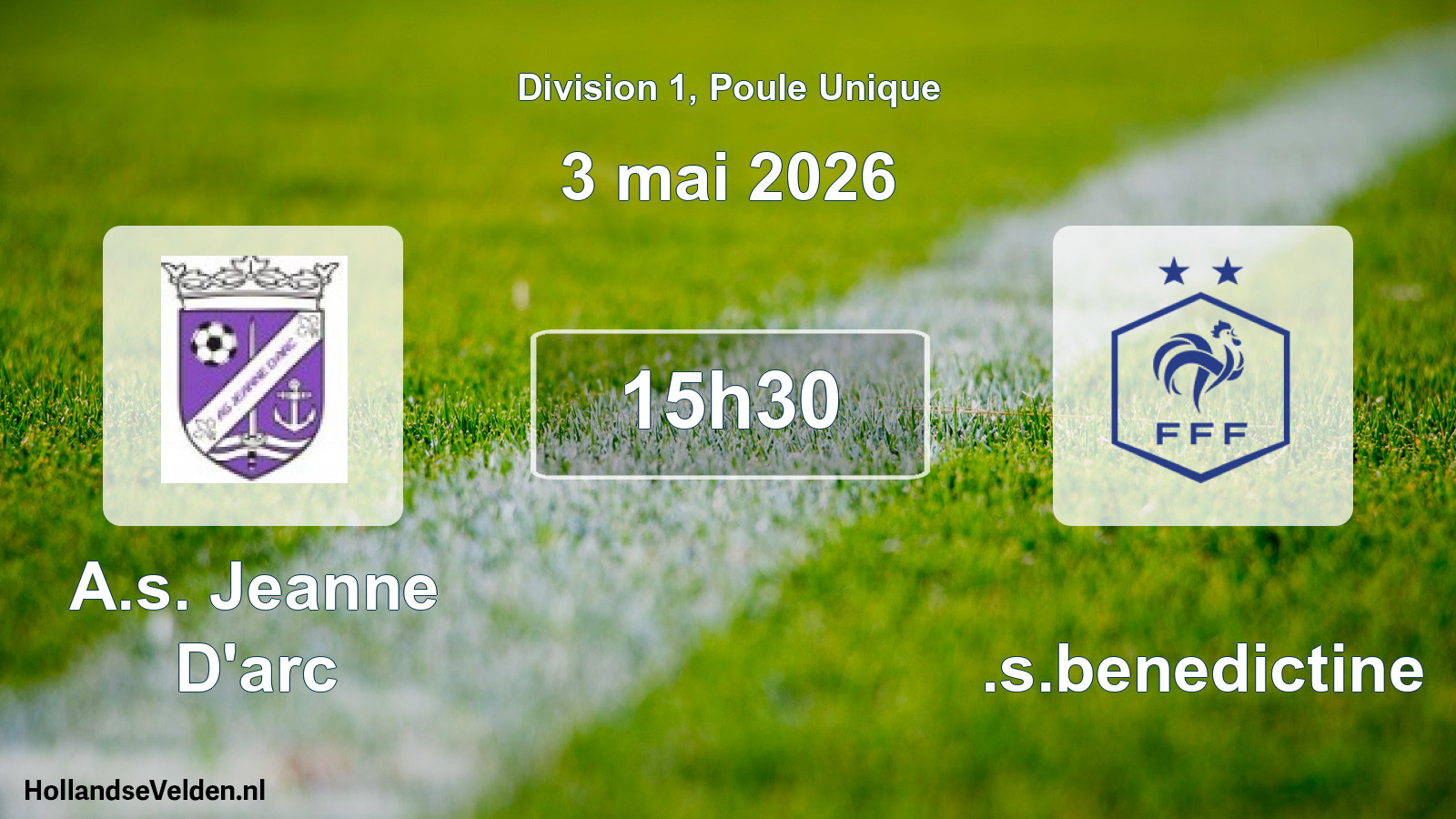 Scheduled Match: A.s. Jeanne D'arc - U.s.benedictine (3 May 2026)