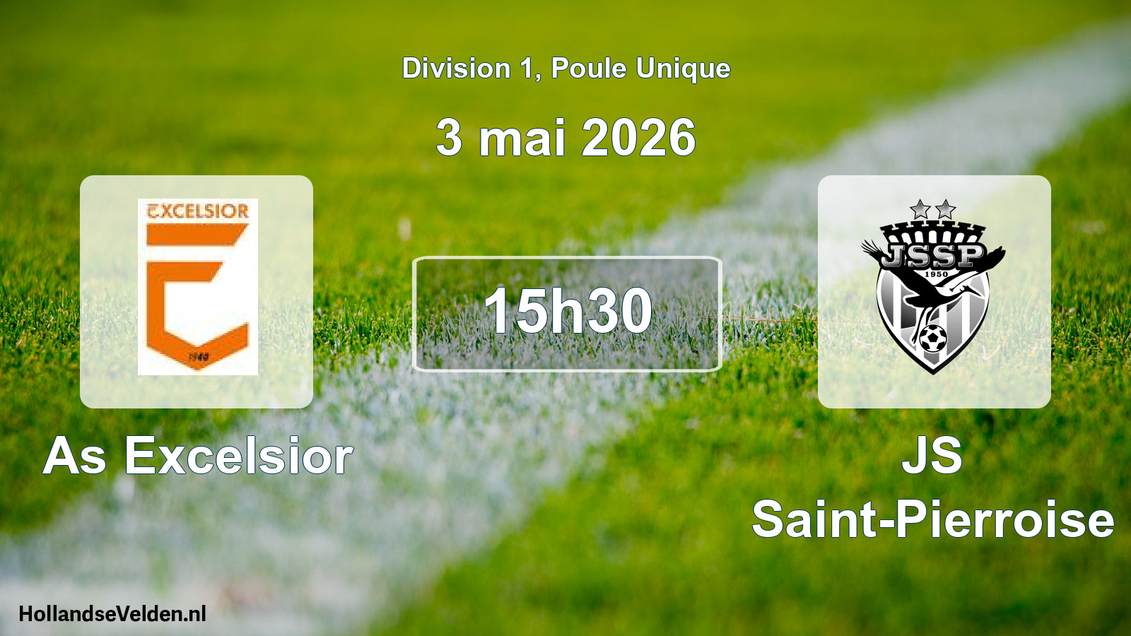 Scheduled Match: As Excelsior - JS Saint-Pierroise (3 May 2026)
