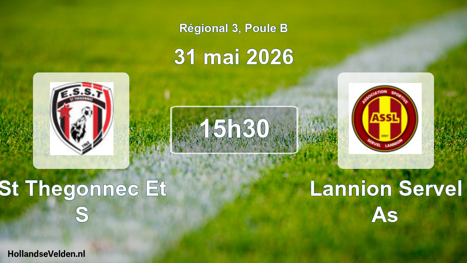 Scheduled Match: St Thegonnec Et S - Lannion Servel As (31 May 2026)