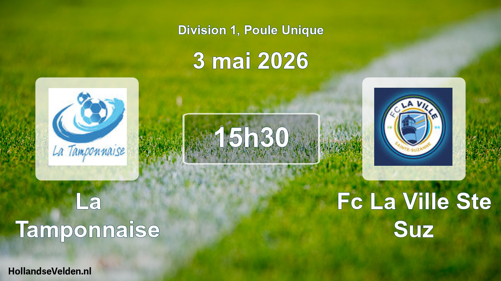 Match programmé: La Tamponnaise - Fc La Ville Ste Suz (3 mai 2026)