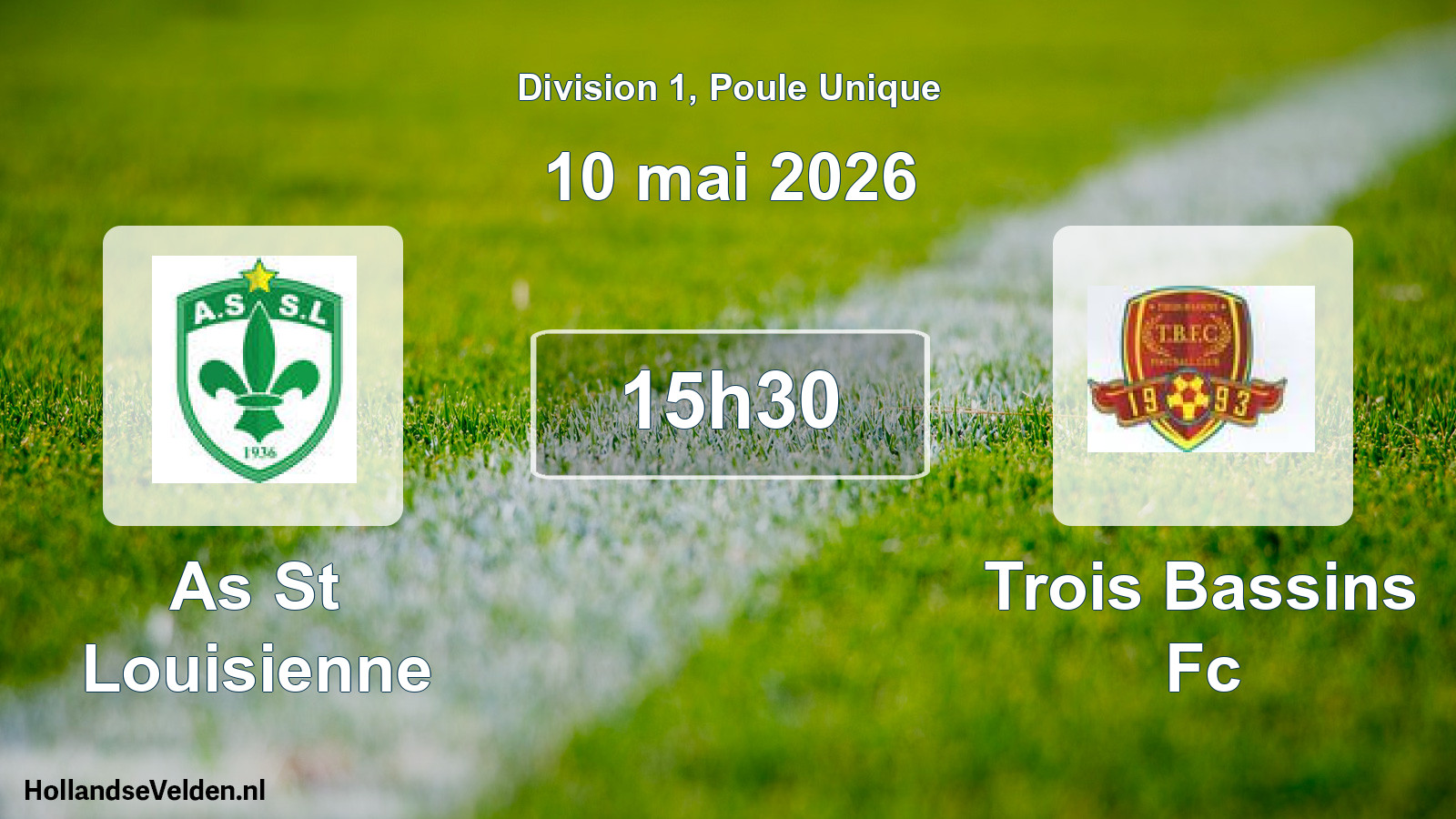 Geplande wedstrijd: As St Louisienne - Trois Bassins Fc (10 mei 2026)
