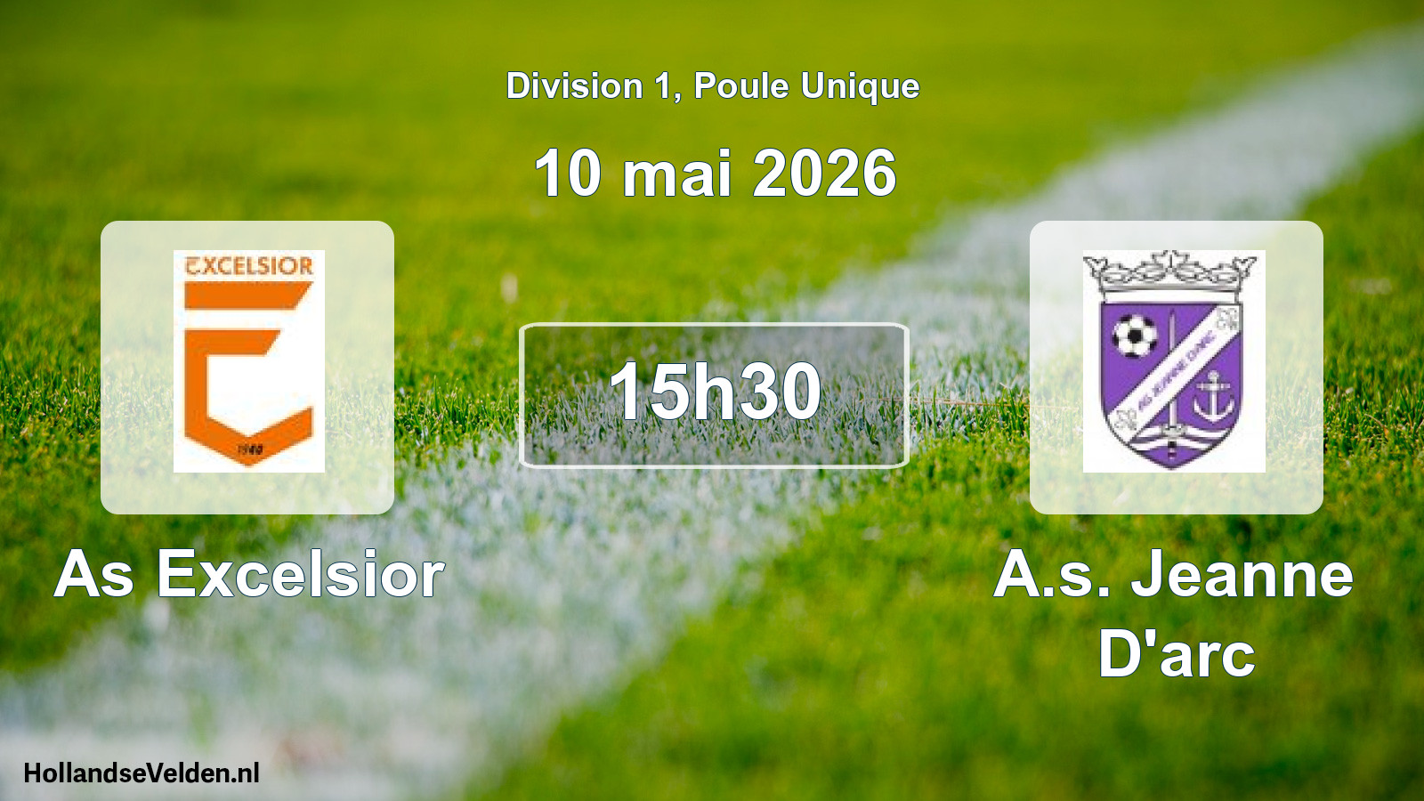 Scheduled Match: As Excelsior - A.s. Jeanne D'arc (10 May 2026)