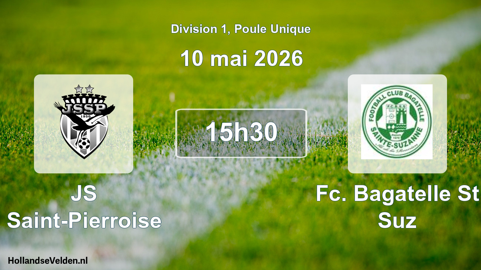 Scheduled Match: JS Saint-Pierroise - Fc. Bagatelle St Suz (10 May 2026)