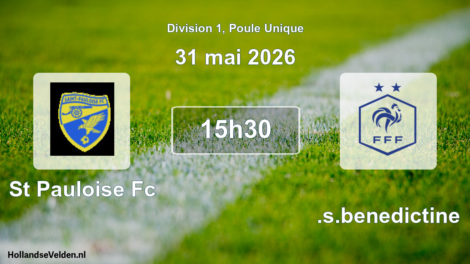 Scheduled Match: St Pauloise Fc - U.s.benedictine (31 May 2026)
