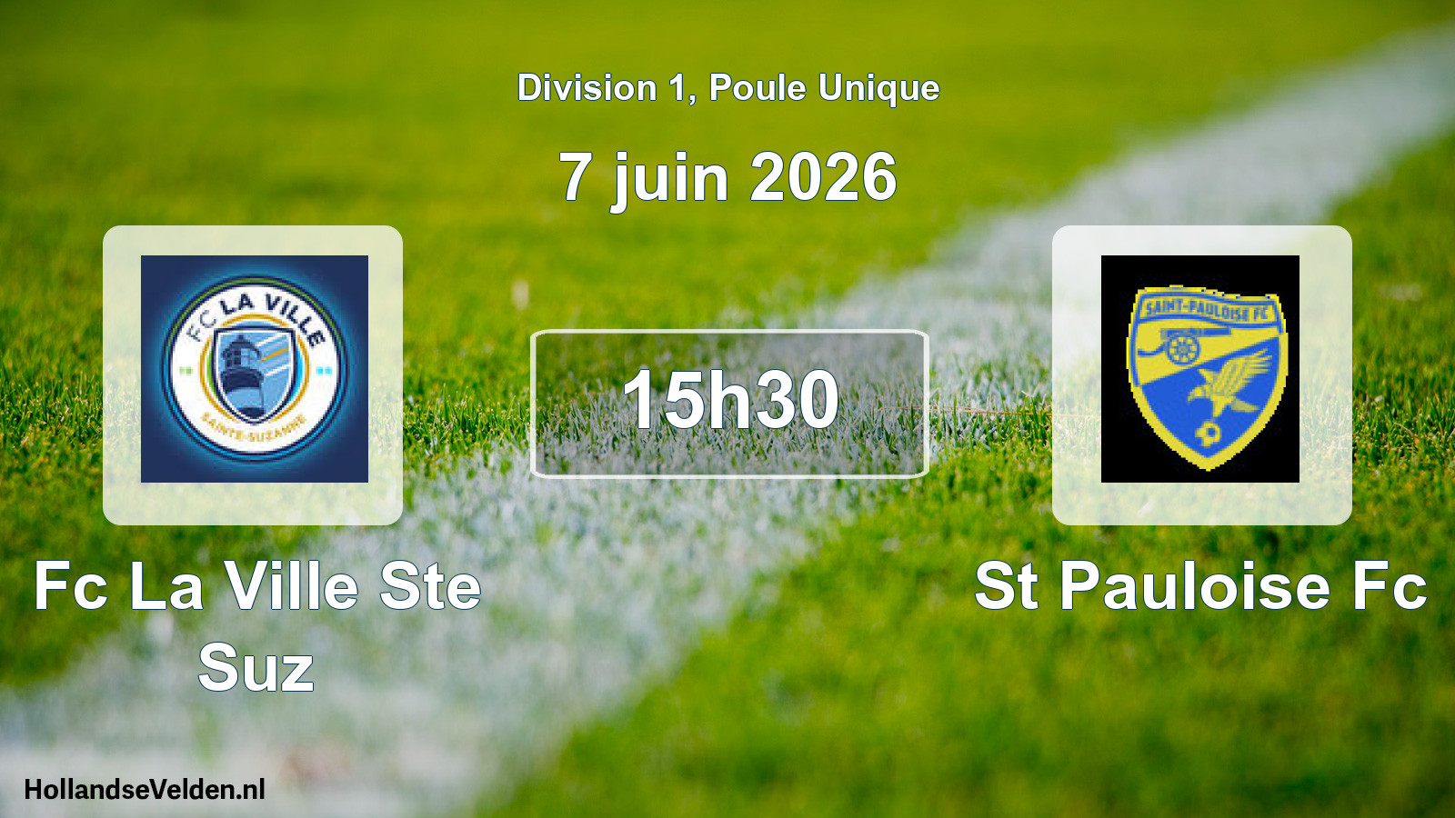 Scheduled Match: Fc La Ville Ste Suz - St Pauloise Fc (7 June 2026)