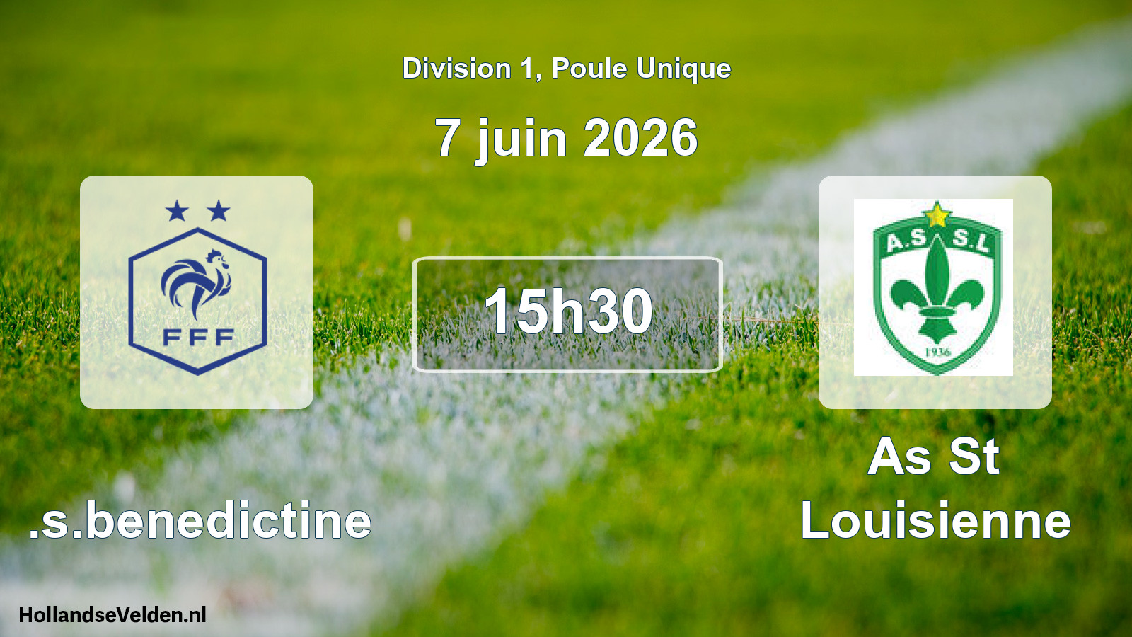 Scheduled Match: U.s.benedictine - As St Louisienne (7 June 2026)