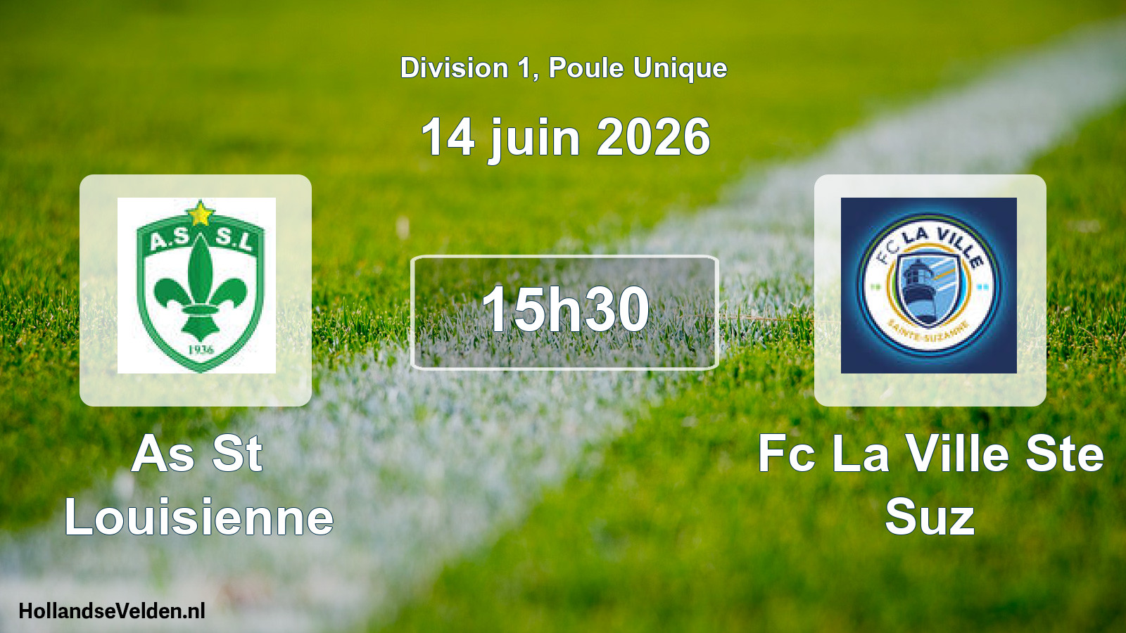 Scheduled Match: As St Louisienne - Fc La Ville Ste Suz (14 June 2026)