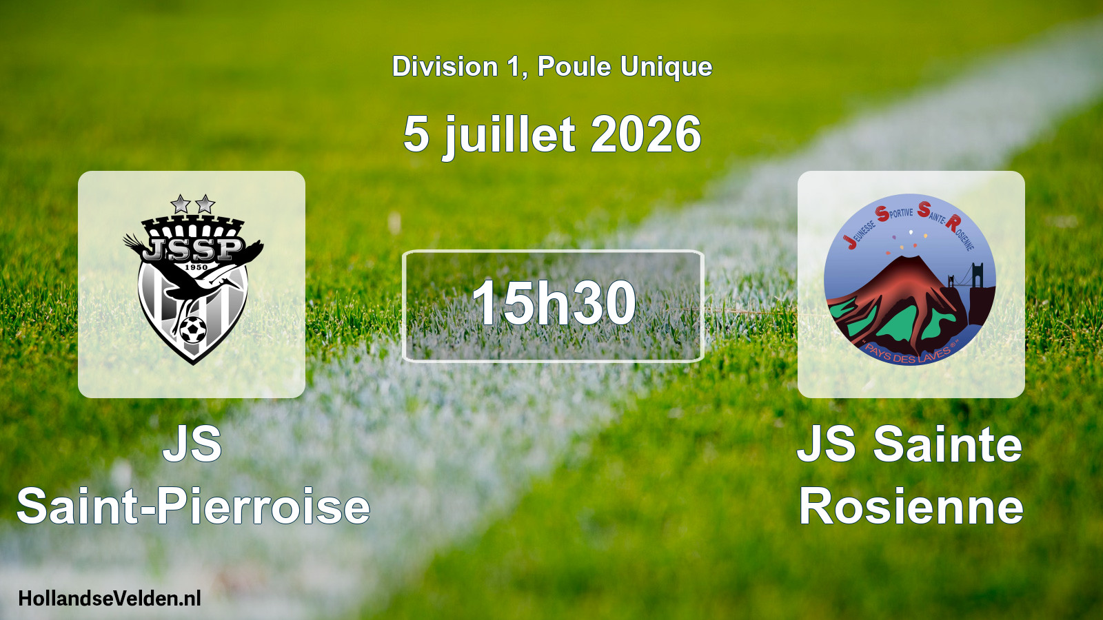 Scheduled Match: JS Saint-Pierroise - JS Sainte Rosienne (5 July 2026)