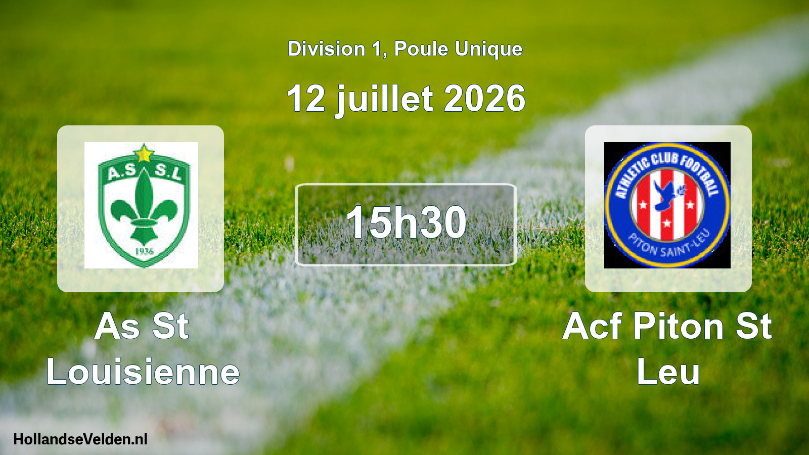 Scheduled Match: As St Louisienne - Acf Piton St Leu (12 July 2026)