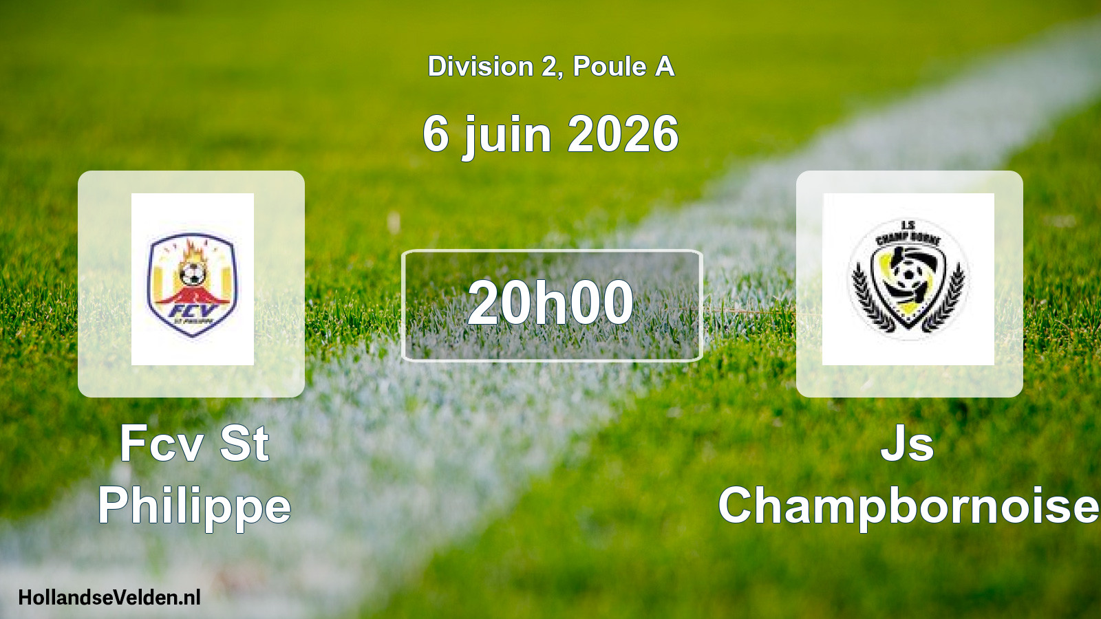 Match programmé: Fcv St Philippe - Js Champbornoise (6 juin 2026)