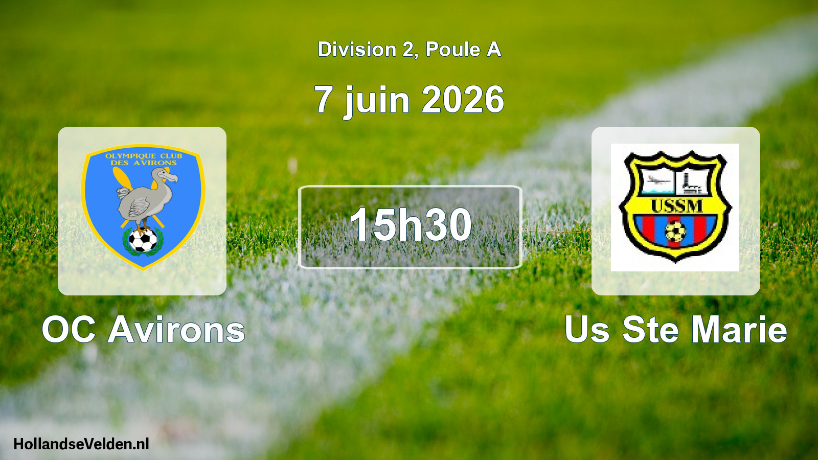 Scheduled Match: OC Avirons - Us Ste Marie (7 June 2026)