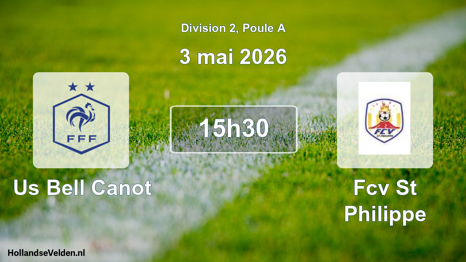 Geplande wedstrijd: Us Bell Canot - Fcv St Philippe (3 mei 2026)