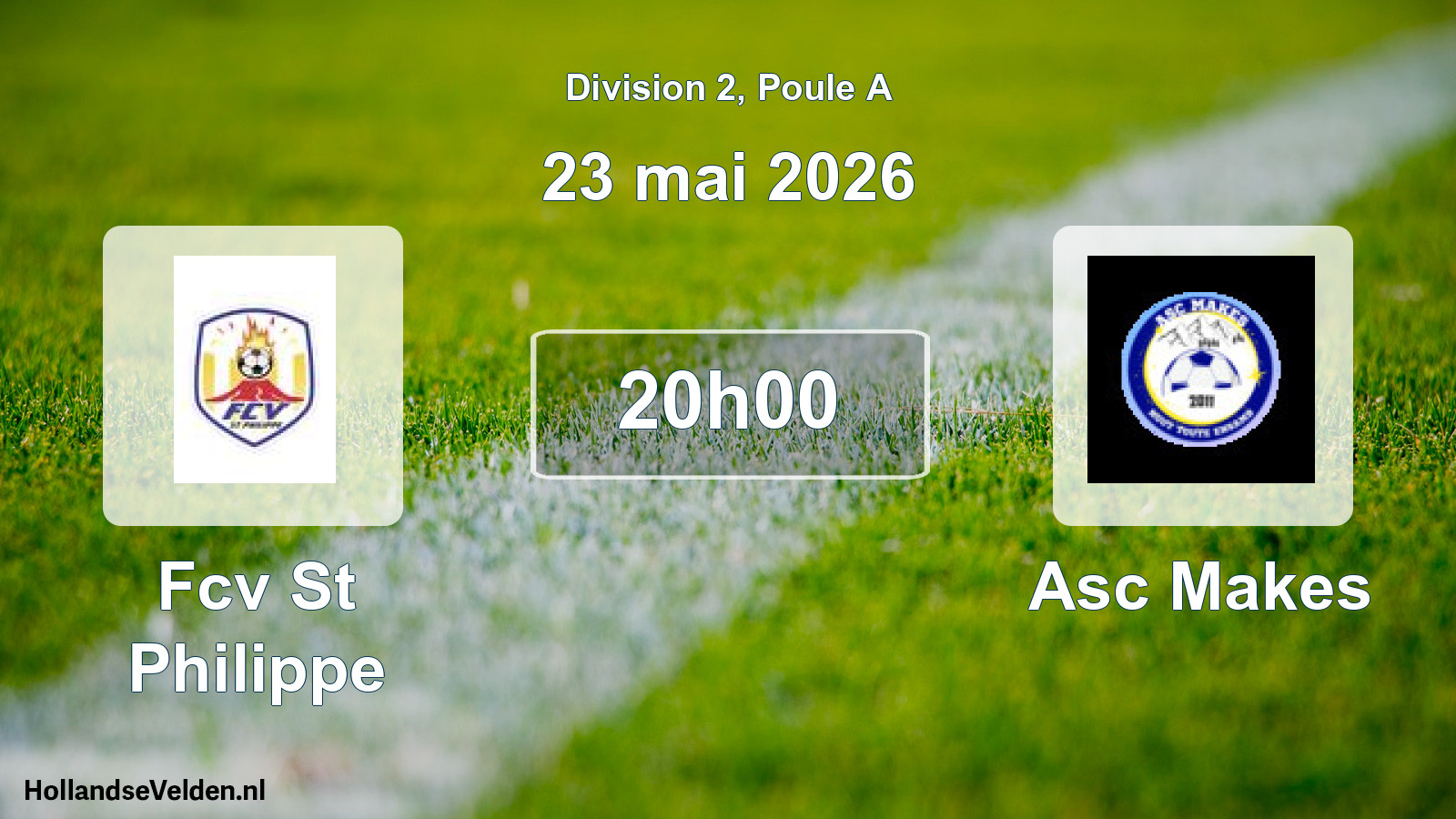 Match programmé: Fcv St Philippe - Asc Makes (23 mai 2026)