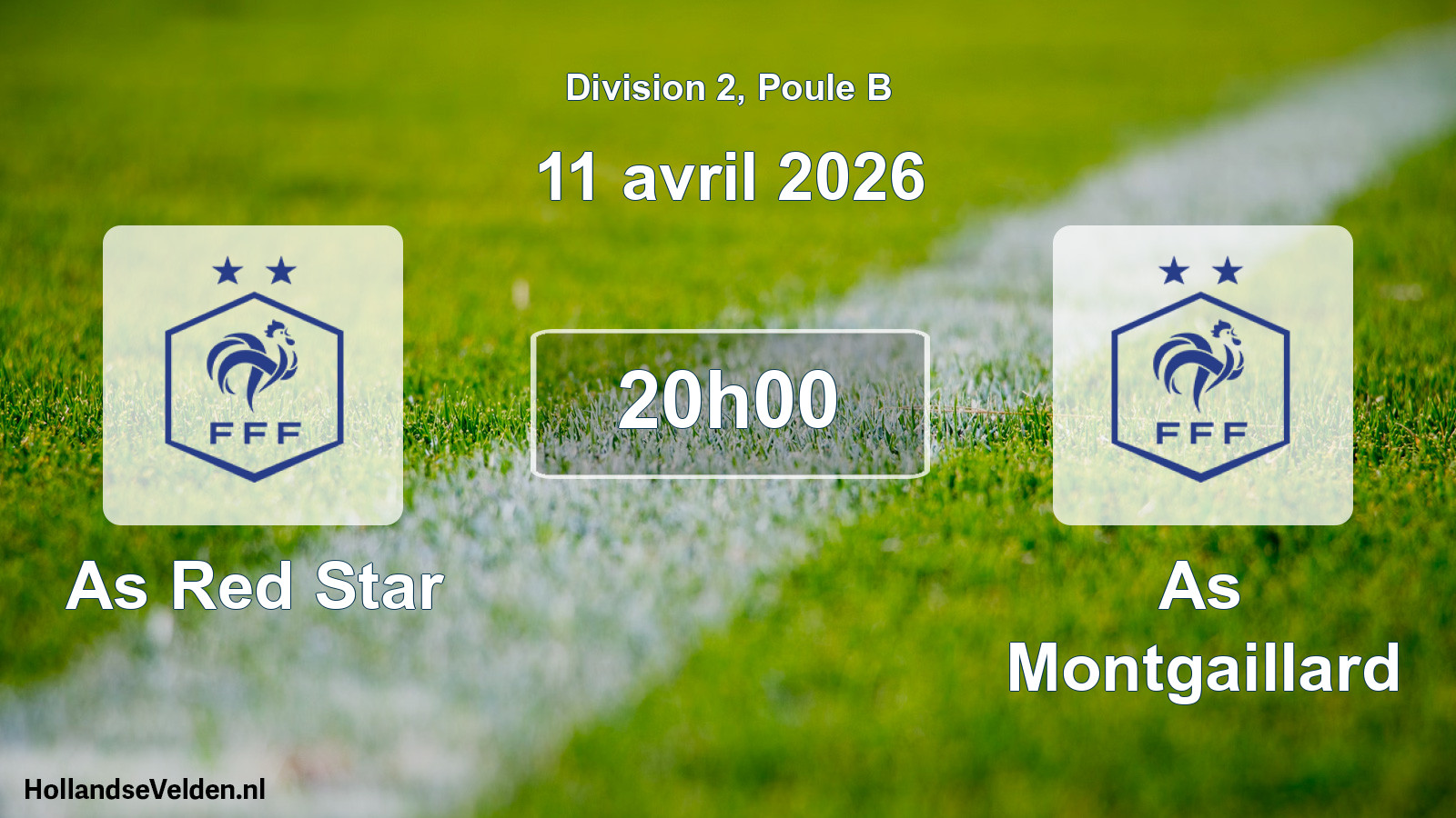 Match programmé: As Red Star - As Montgaillard (11 avril 2026)