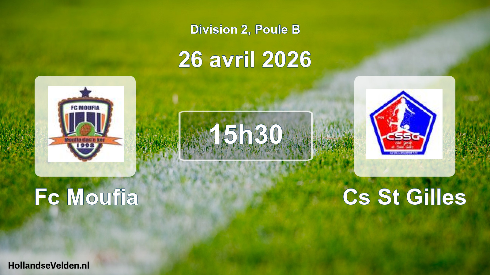 Scheduled Match: Fc Moufia - Cs St Gilles (26 April 2026)