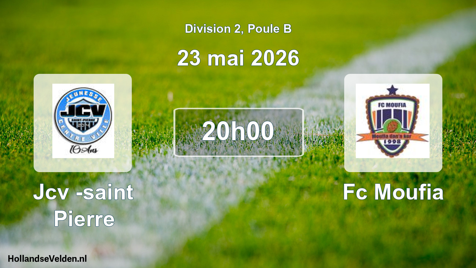 Scheduled Match: Jcv -saint Pierre - Fc Moufia (23 May 2026)