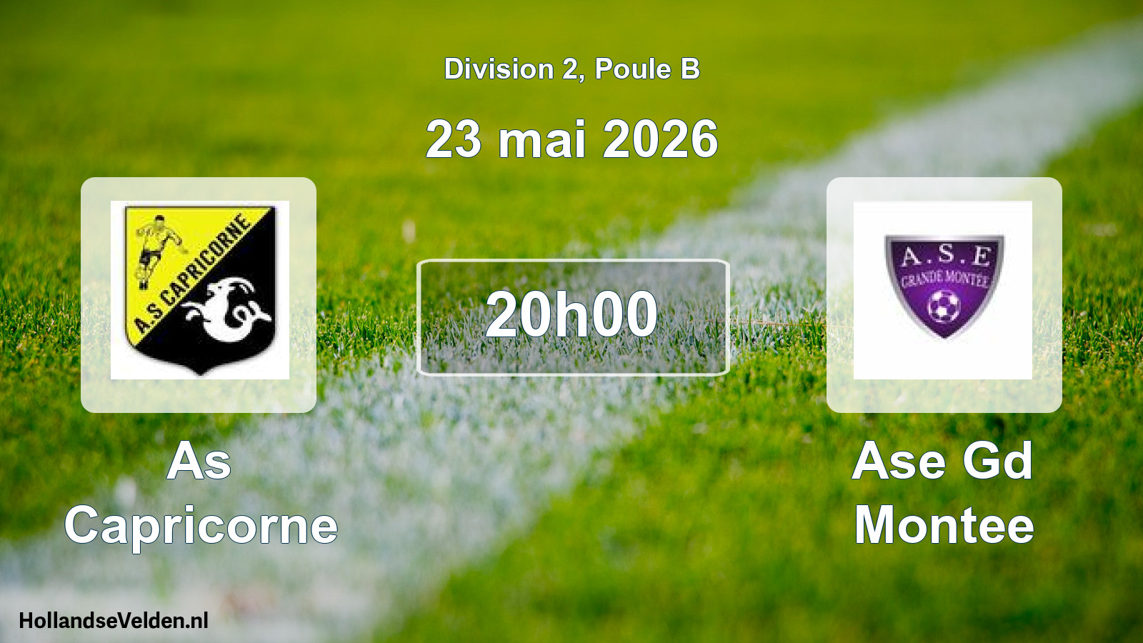Scheduled Match: As Capricorne - Ase Gd Montee (23 May 2026)