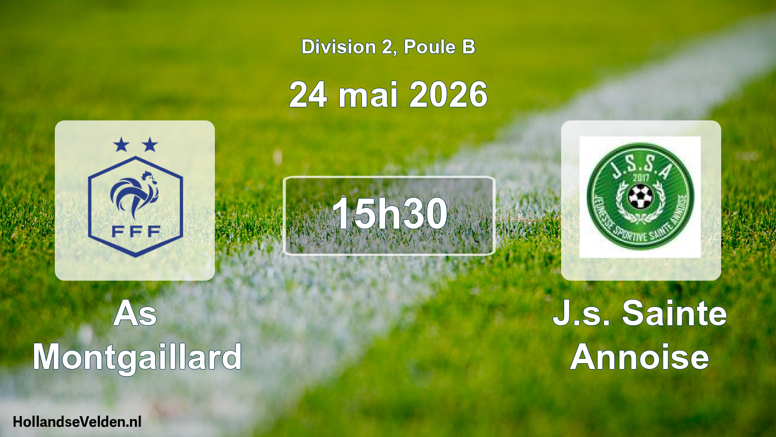 Match programmé: As Montgaillard - J.s. Sainte Annoise (24 mai 2026)