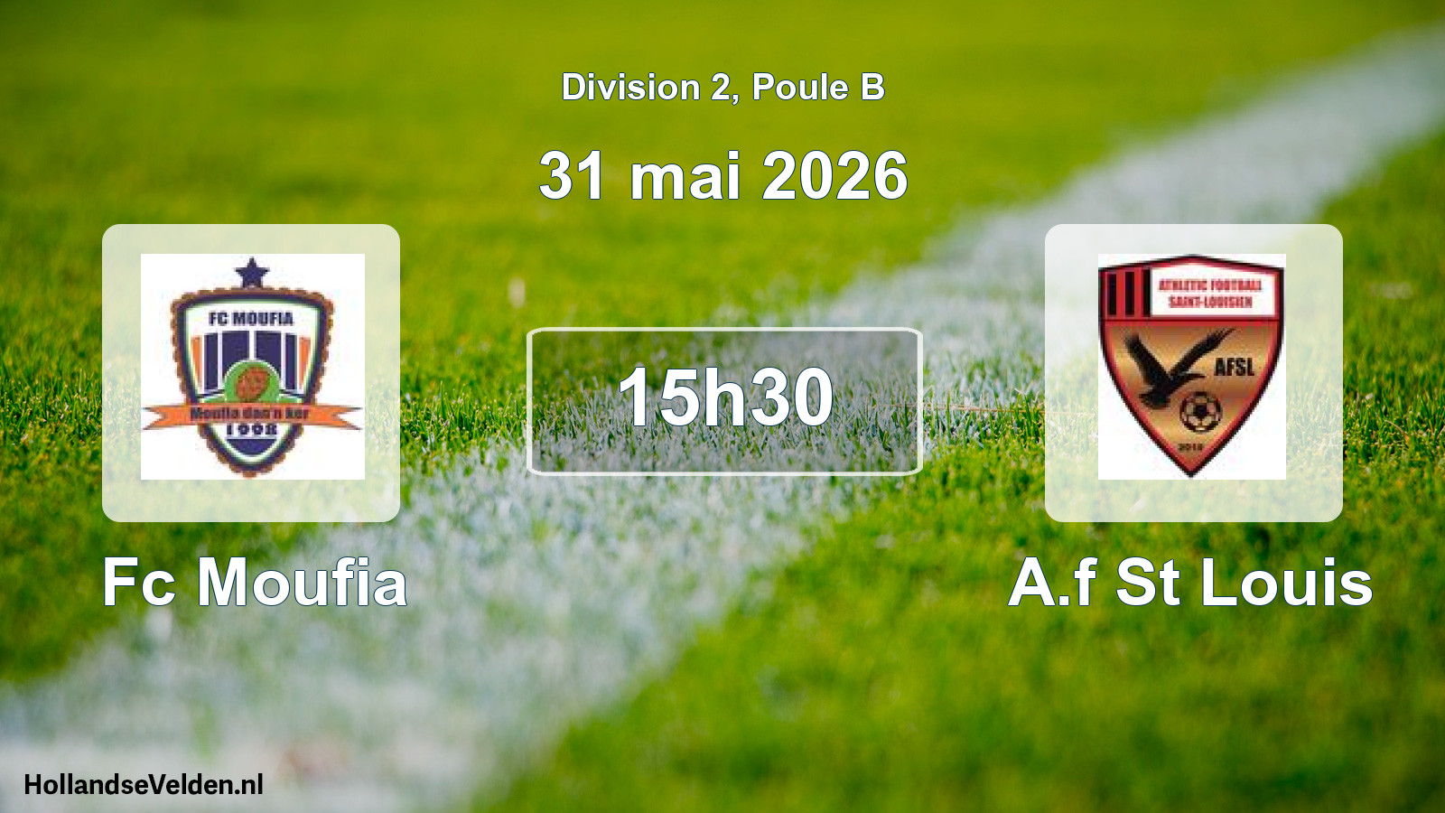 Scheduled Match: Fc Moufia - A.f St Louis (31 May 2026)