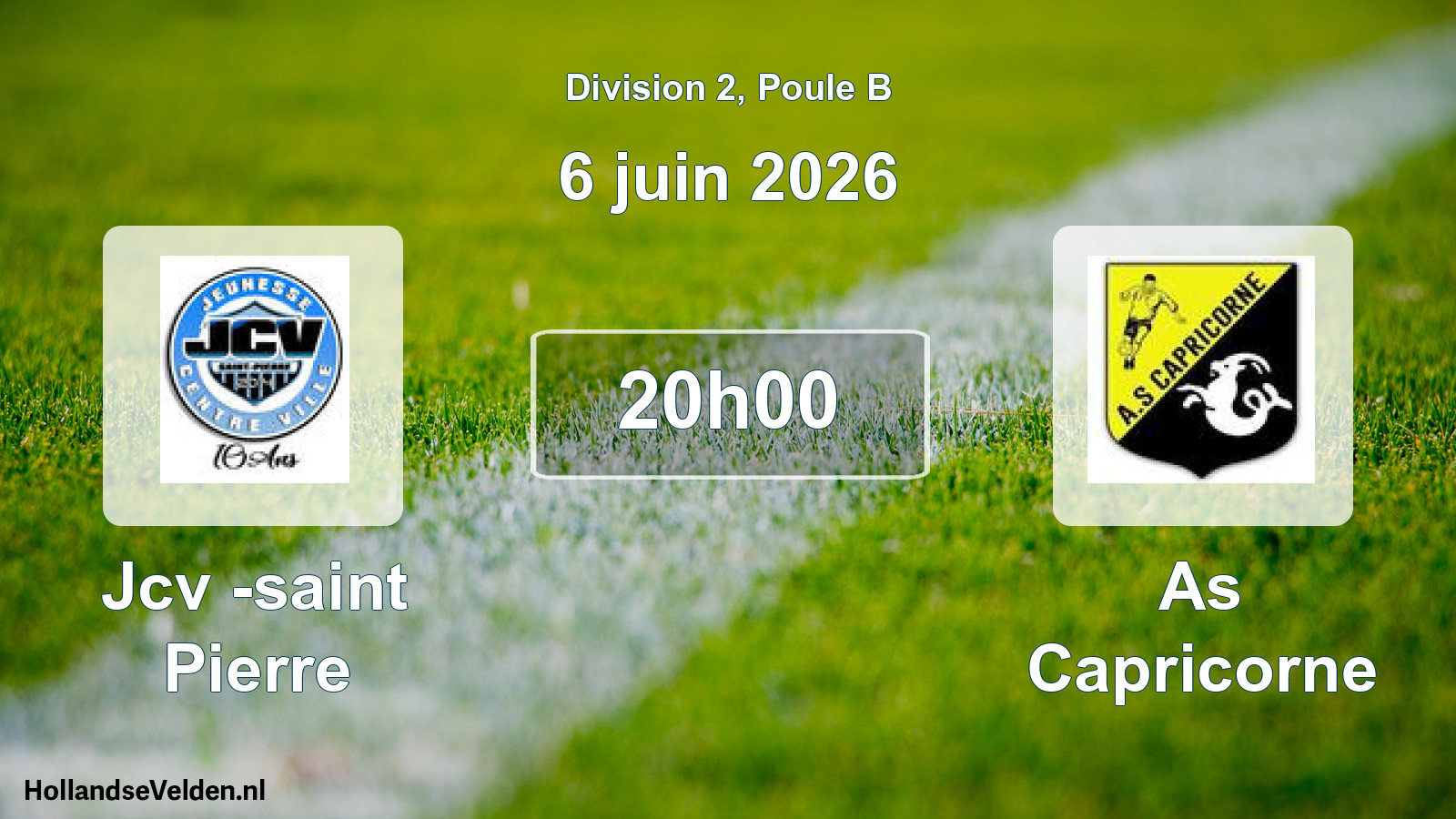 Scheduled Match: Jcv -saint Pierre - As Capricorne (6 June 2026)