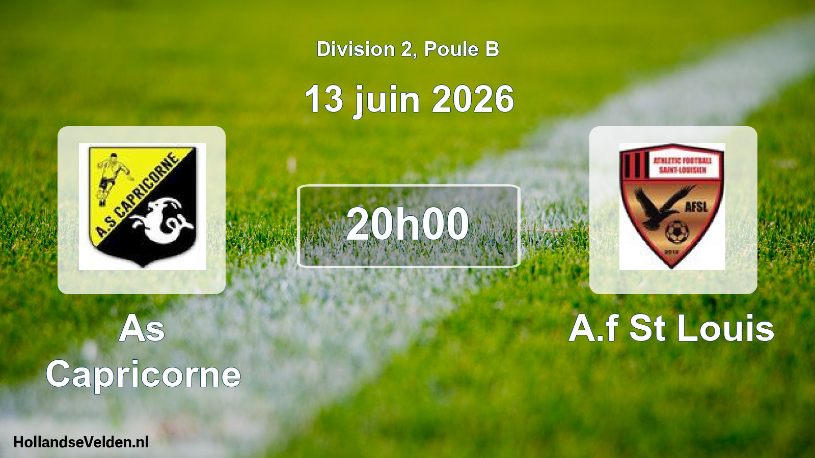 Scheduled Match: As Capricorne - A.f St Louis (13 June 2026)