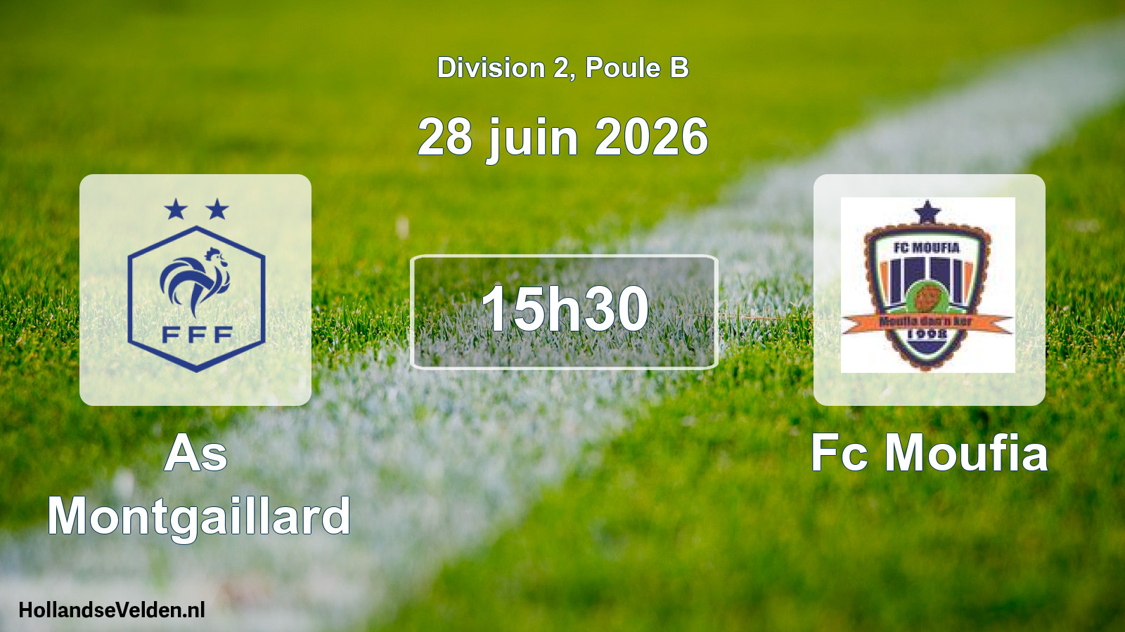 Match programmé: As Montgaillard - Fc Moufia (28 juin 2026)