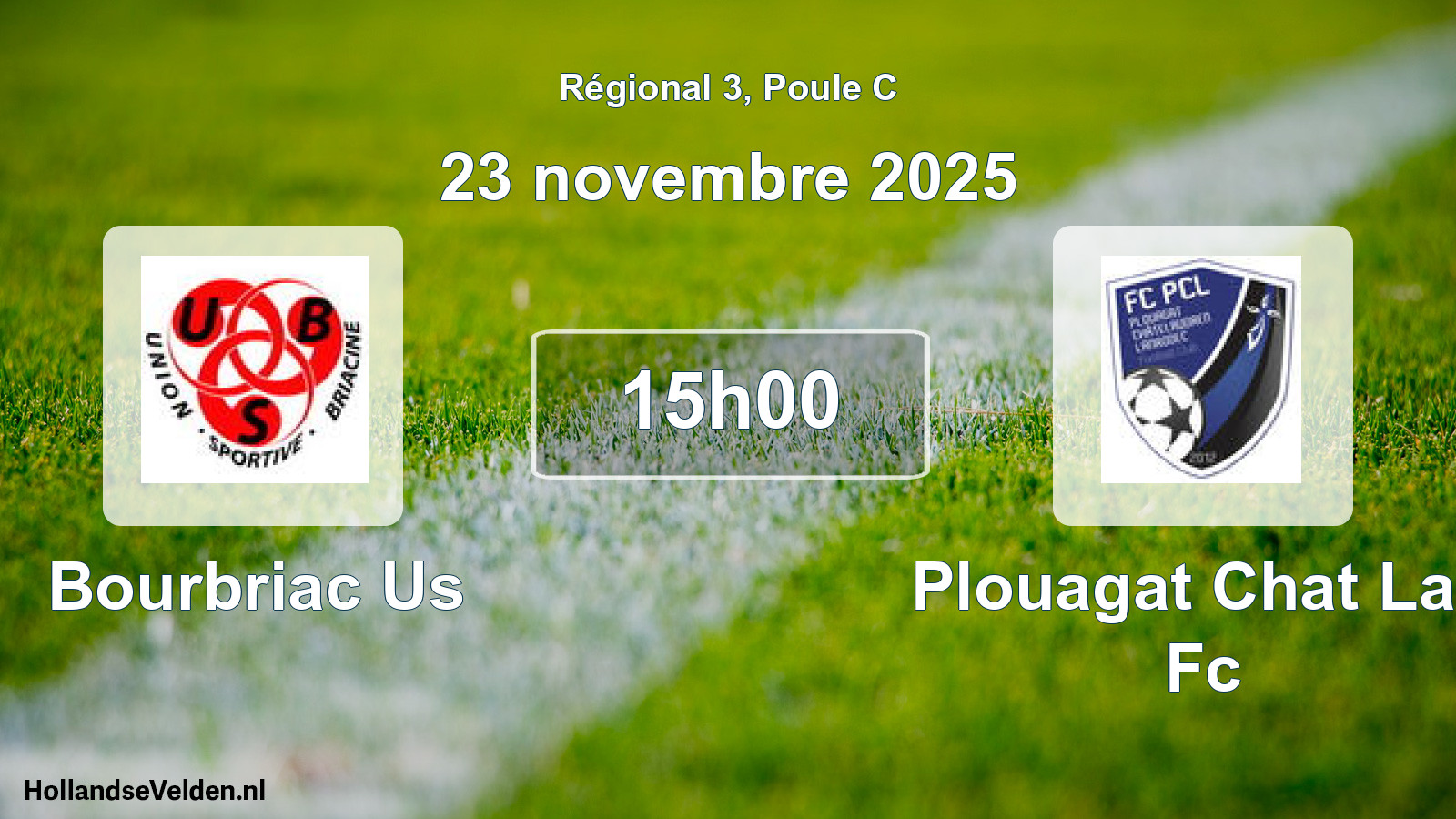 Geplande wedstrijd: Bourbriac Us - Plouagat Chat Lan Fc (23 november 2025)