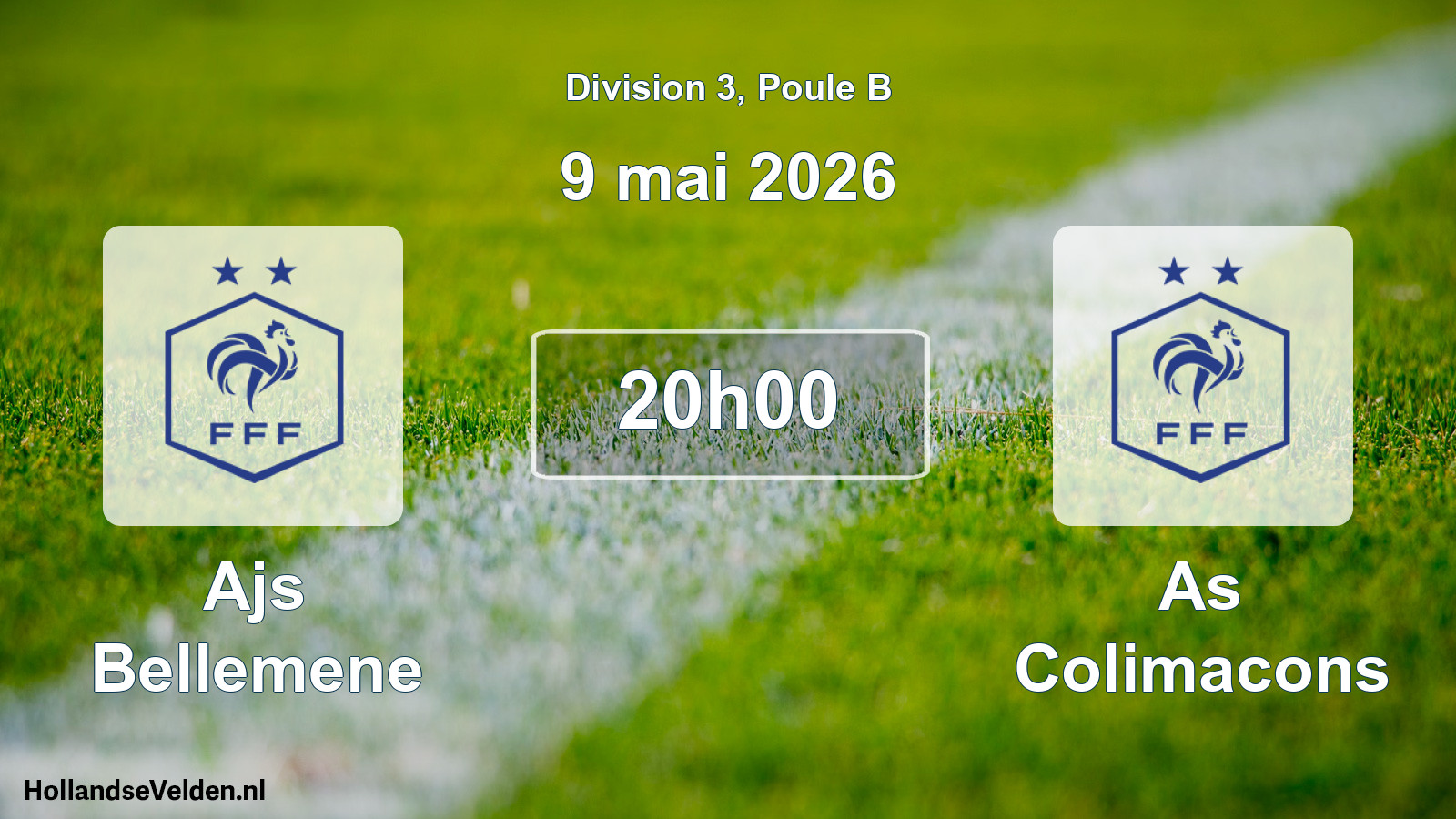 Scheduled Match: Ajs Bellemene - As Colimacons (9 May 2026)