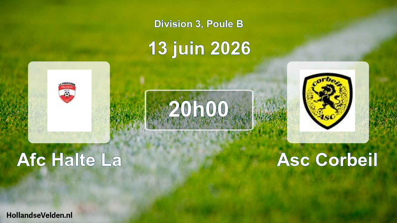 Scheduled Match: Afc Halte La - Asc Corbeil (13 June 2026)