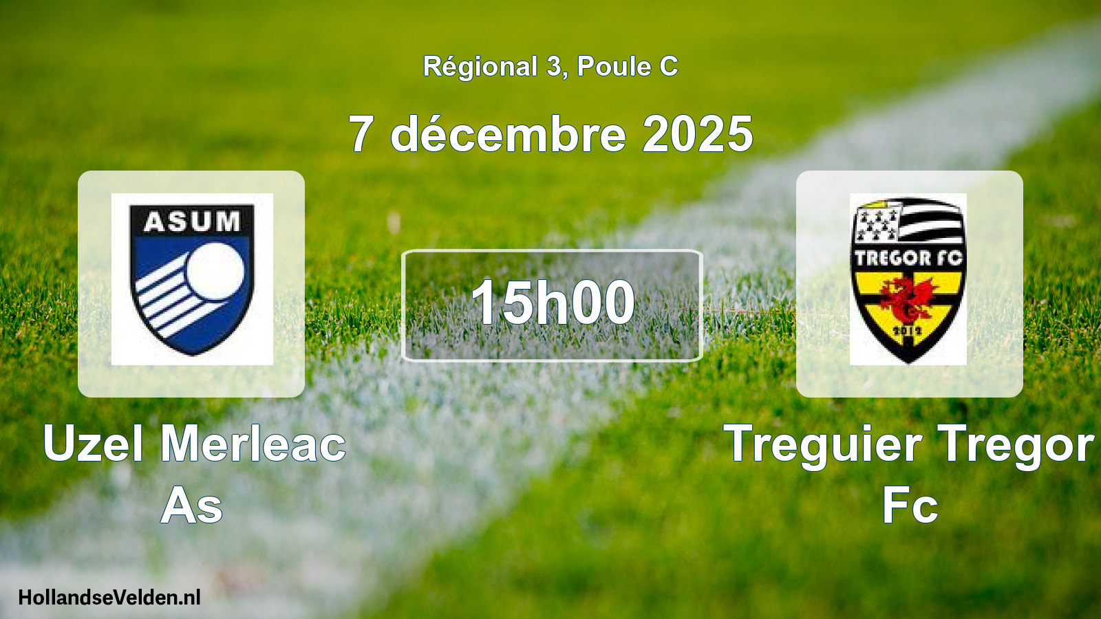Geplande wedstrijd: Uzel Merleac As - Treguier Tregor Fc (7 décembre 2025)
