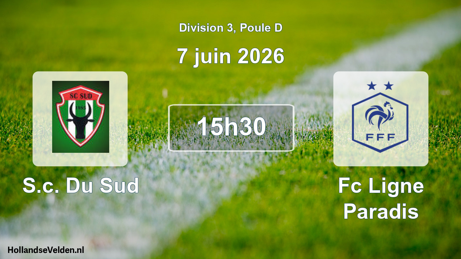 Match programmé: S.c. Du Sud - Fc Ligne Paradis (7 juin 2026)