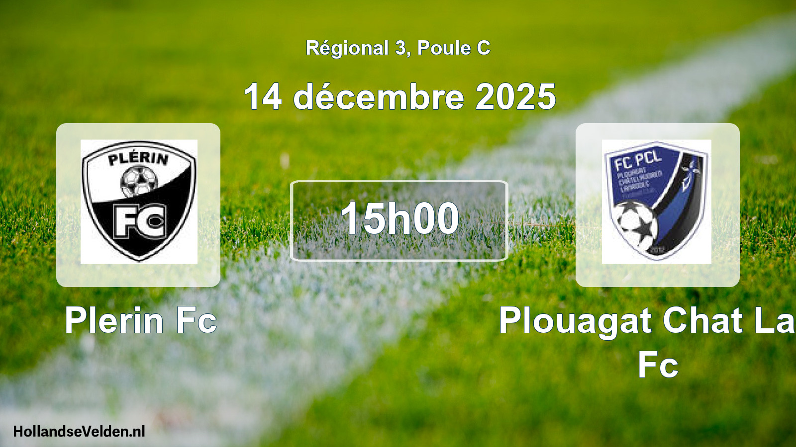 Scheduled Match: Plerin Fc - Plouagat Chat Lan Fc (14 December 2025)