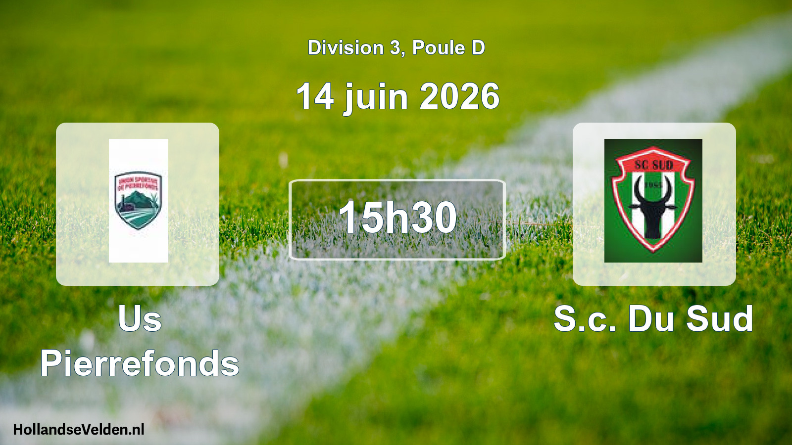 Match programmé: Us Pierrefonds - S.c. Du Sud (14 juin 2026)