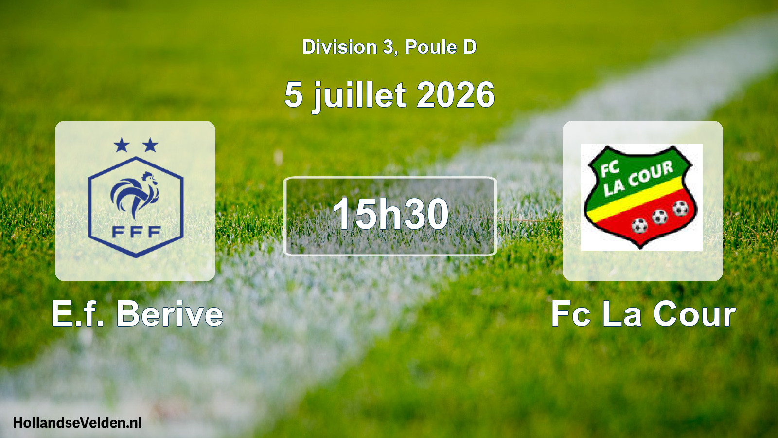 Scheduled Match: E.f. Berive - Fc La Cour (5 July 2026)