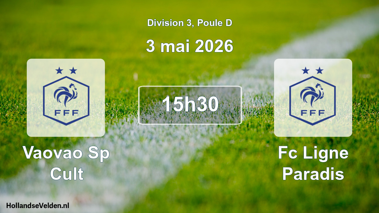 Match programmé: Vaovao Sp Cult - Fc Ligne Paradis (3 mai 2026)