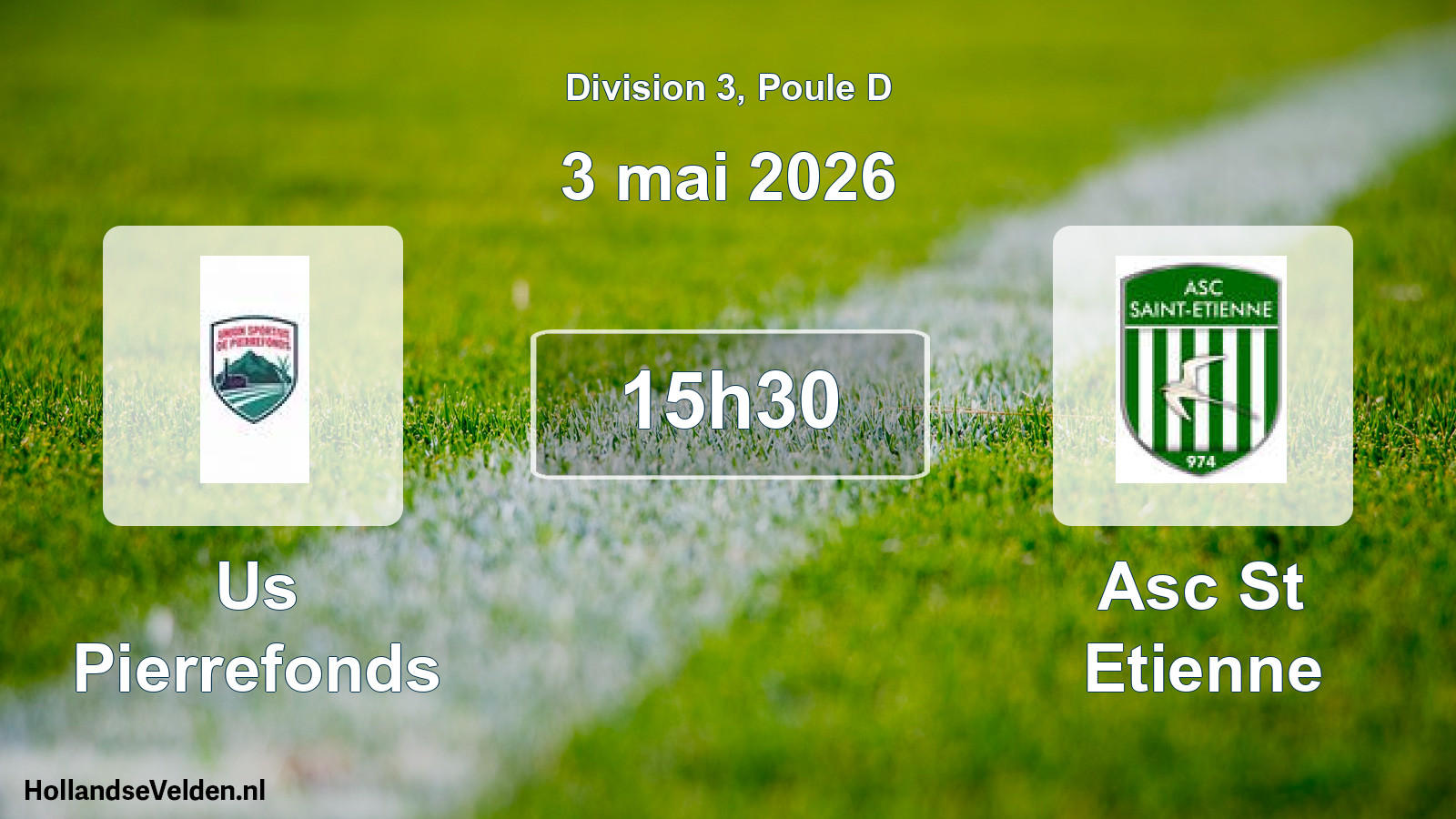 Match programmé: Us Pierrefonds - Asc St Etienne (3 mai 2026)