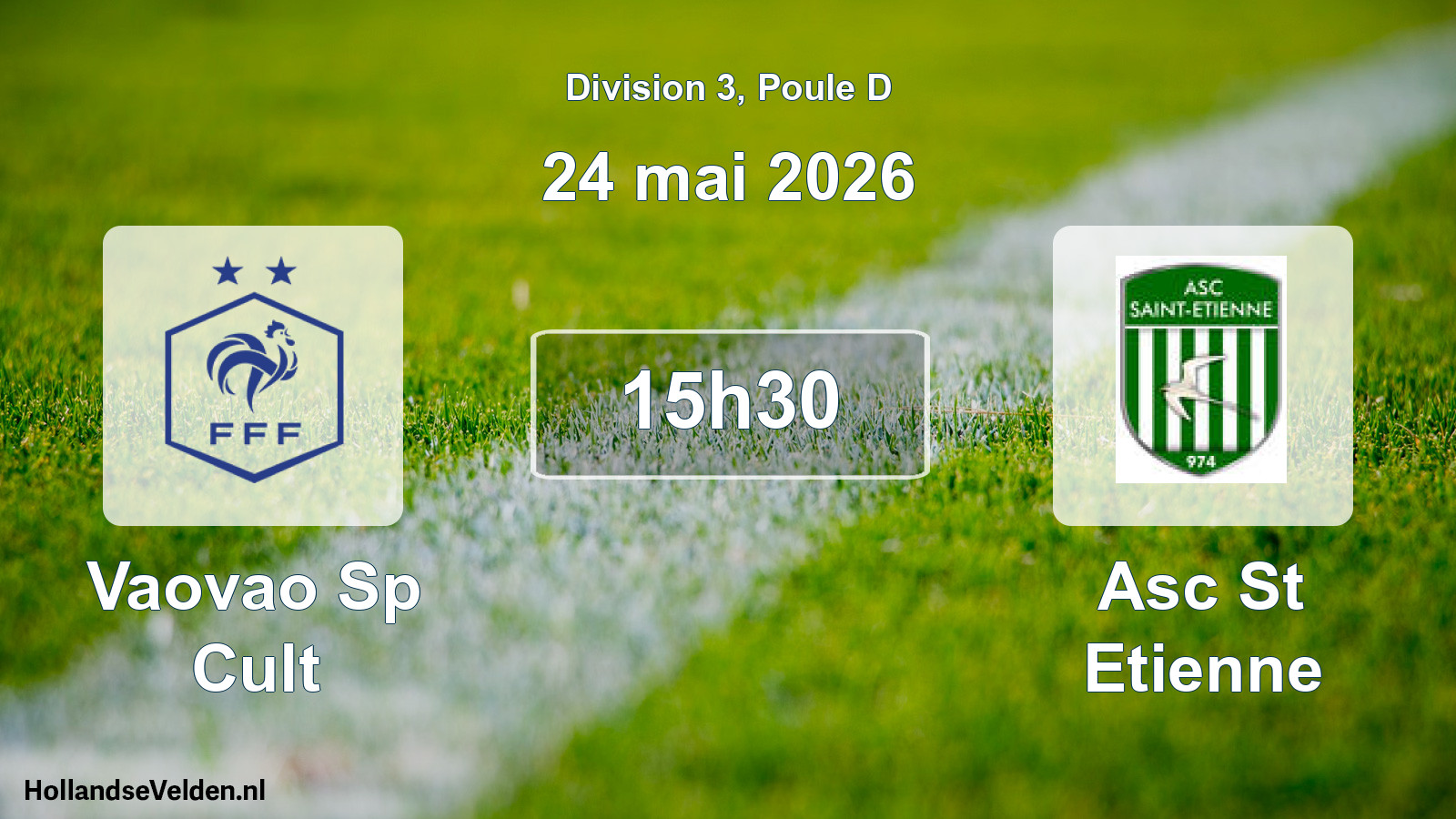 Match programmé: Vaovao Sp Cult - Asc St Etienne (24 mai 2026)