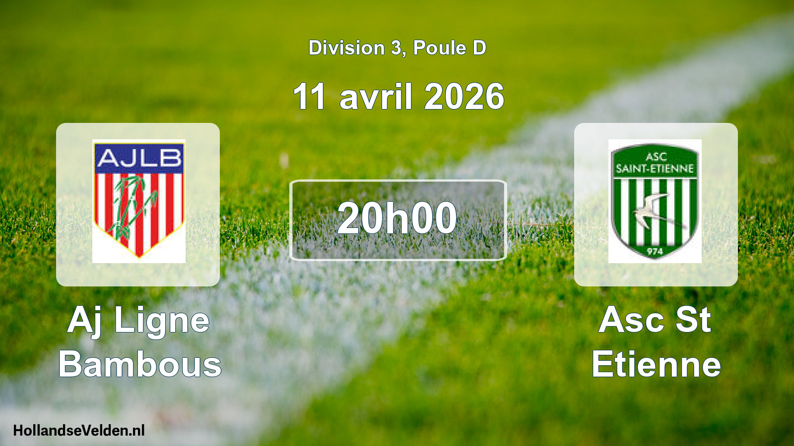 Match programmé: Aj Ligne Bambous - Asc St Etienne (11 avril 2026)