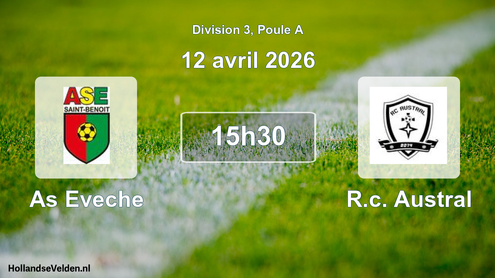 Match programmé: As Eveche - R.c. Austral (12 avril 2026)