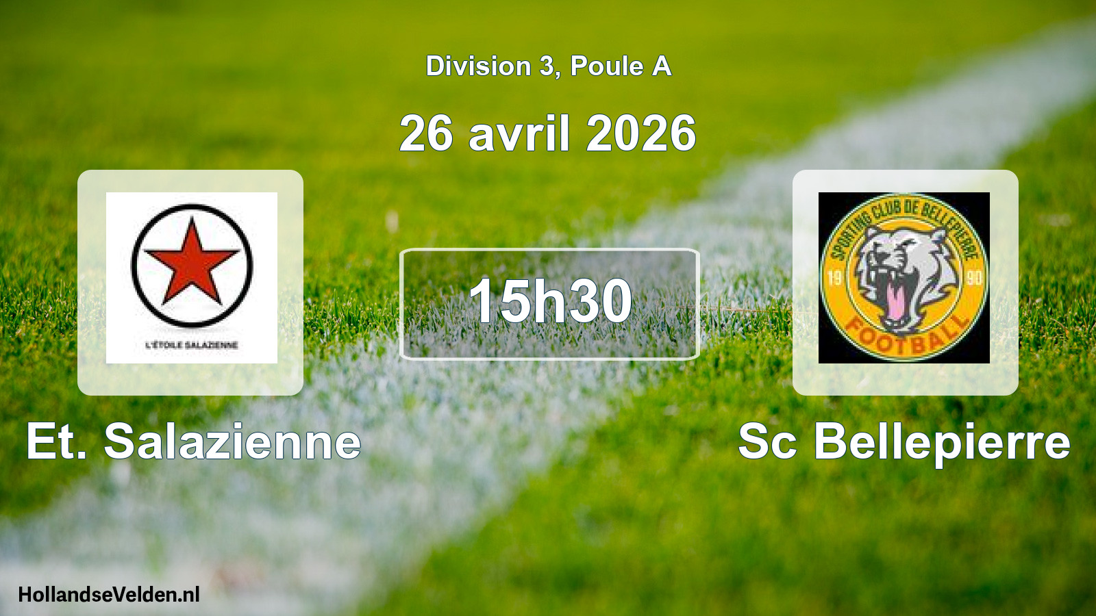 Match programmé: Et. Salazienne - Sc Bellepierre (26 avril 2026)