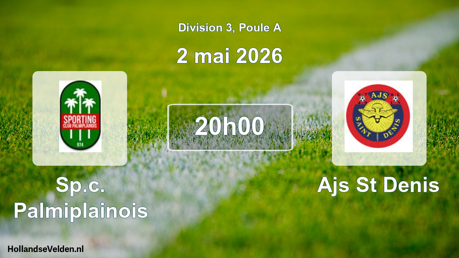 Match programmé: Sp.c. Palmiplainois - Ajs St Denis (2 mai 2026)
